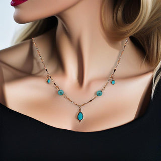 Petite Pearl Necklace with Rose Gold Chain – Elegant Handmade Jewelry Gift To Roam With Love