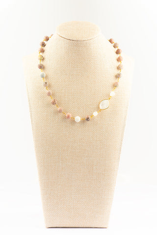 Red Jasper and Moonstone Necklace