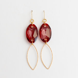 Swarovski Crystal Earrings with Gold-Filled Marquise and Hangers To Roam With Love