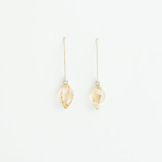 Twisted Swarovski Crystal on Sterling Silver Sparkling Ear Wire To Roam With Love