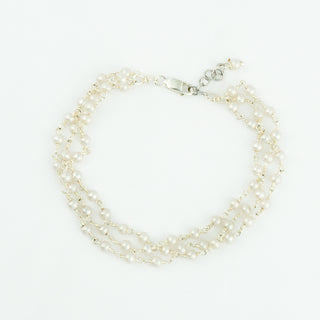 Triple Strand Freshwater Pearl Bracelet To Roam With Love